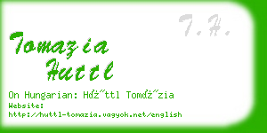 tomazia huttl business card